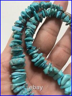 Vintage Navajo Turquoise Sterling Silver. 925 Necklace