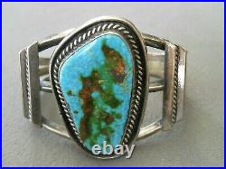 Vintage Southwestern Native American Turquoise Sterling Silver Cuff Bracelet Vintage Southwestern Native American Turquoise Sterling Silver Cuff Bracelet