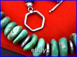 Vintage Southwestern Necklace Turquoise Statement 925 Sterling Silver Jewelry