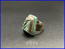 Vintage Southwestern Sterling Silver Turquoise Ring Size 7 Vintage Southwestern Sterling Silver Turquoise Ring Size 7