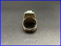 Vintage Southwestern Sterling Silver Turquoise Ring Size 7 Vintage Southwestern Sterling Silver Turquoise Ring Size 7