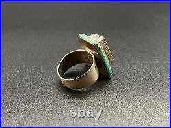 Vintage Southwestern Sterling Silver Turquoise Ring Size 7 Vintage Southwestern Sterling Silver Turquoise Ring Size 7