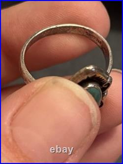 Vintage Sterling Silver Turquoise Jewelry Lot, Necklace, Rings, Earrings 925 Vintage Sterling Silver Turquoise Jewelry Lot, Necklace, Rings, Earrings 925