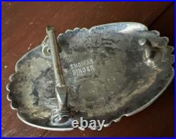 Vintage Tommy Thomas Singer Navajo Sterling Silver & Turquoise Belt Buckle