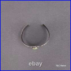 Vtg Cerrillos Turquoise Cuff Bracelet Navajo Sterling Silver Thunderbird 26.66g