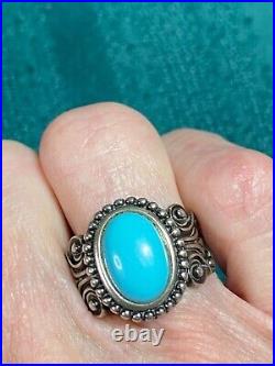 Vtg Navajo Sterling Silver & Turquoise Mixed Lot Jewelry Rings & Cuff Bracelet