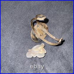 Vtg Turquoise Sterling Silver Native American Jewelry Lot Cuff Bracelet +