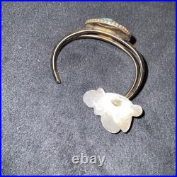 Vtg Turquoise Sterling Silver Native American Jewelry Lot Cuff Bracelet +