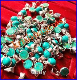 Wow 250pcs Wholesale Turquoise Gemstone Pendants 925 Sterling Silver Plated Wow 250pcs Wholesale Turquoise Gemstone Pendants 925 Sterling Silver Plated