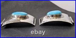 Yazzy Navajo Sterling Silver Turquoise Watch Clips 21.03 Tgw