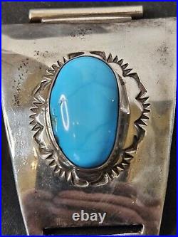 Yazzy Navajo Sterling Silver Turquoise Watch Clips 21.03 Tgw