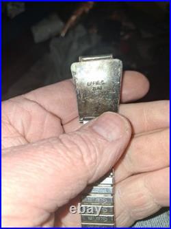 Zuni Effie Calavaza Sterling Silver Native American Jewelry Vintage Turquoise