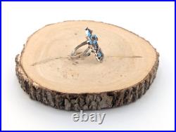 Zuni Rings Sterling Silver Kachina Inlay Native American Jewelry Signed